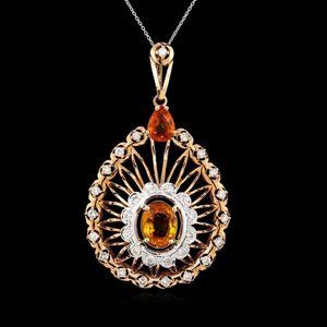 Necklace - Sapphire & Diamonds - Appraised $11,650